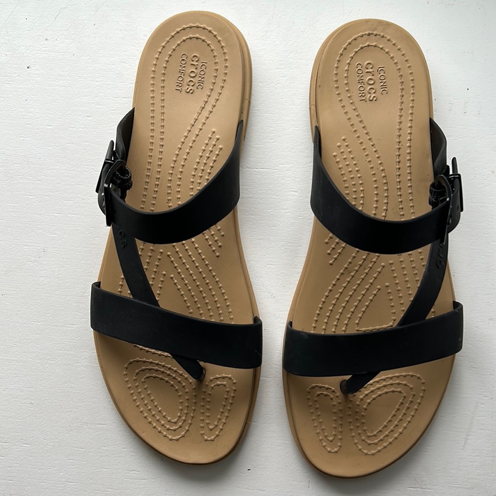 CROCS iconic comfort flip flops